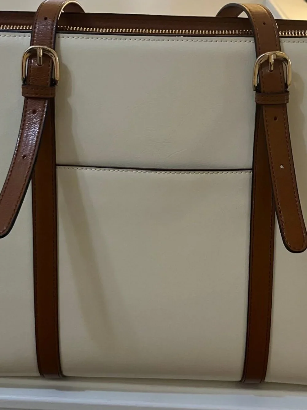 BOSTANTEN Laptop Bag for Women 15.6 inch Computer Leather Briefcase Vintage Work